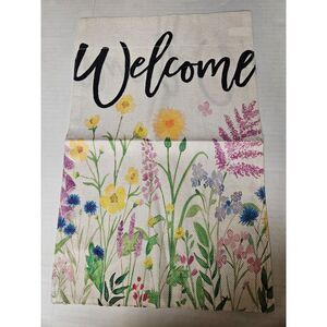 Welcome‎ Floral Garden Flag